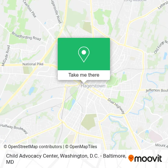 Child Advocacy Center map