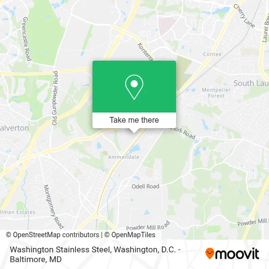 Washington Stainless Steel map