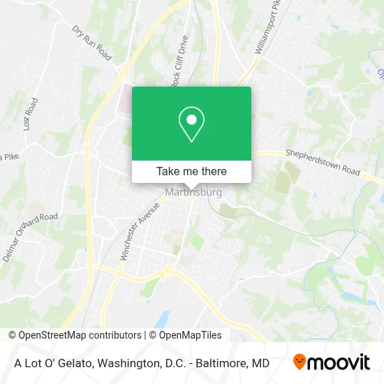 A Lot O' Gelato map