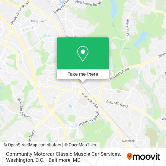Community Motorcar Classic Muscle Car Services map