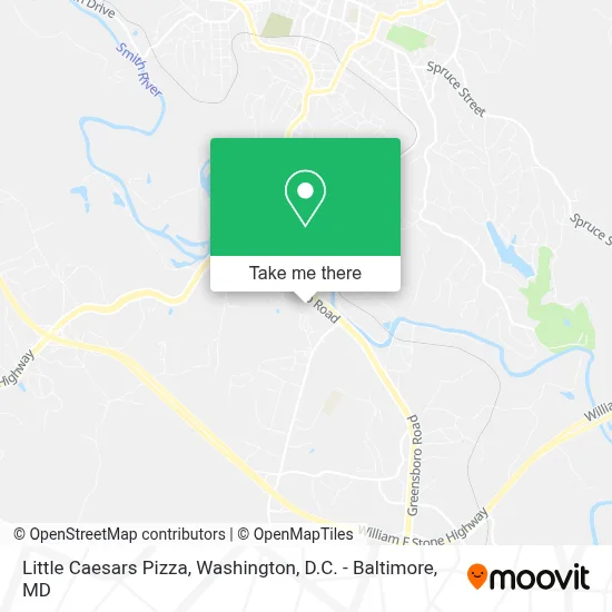 Little Caesars Pizza map