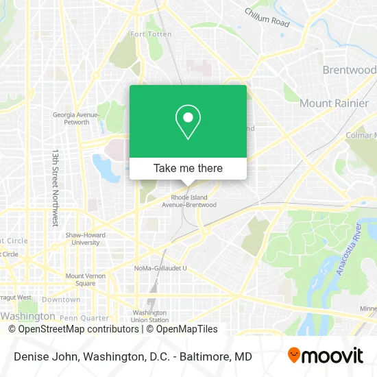 Denise John map