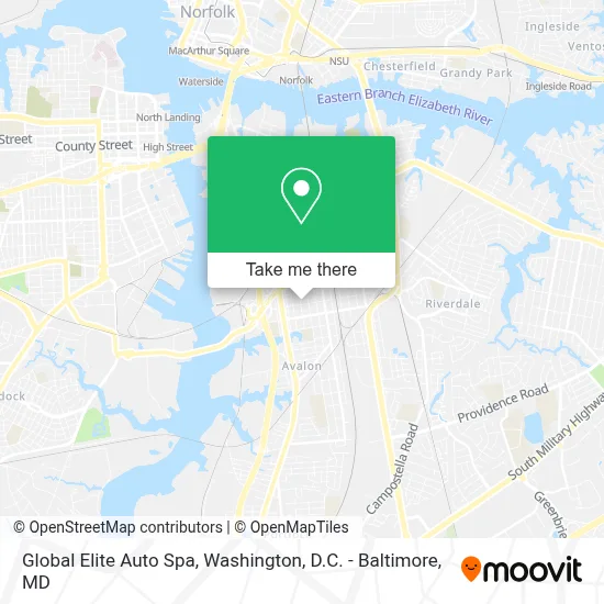 Global Elite Auto Spa map
