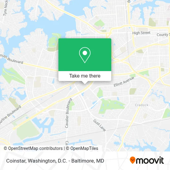 Coinstar map