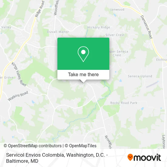 Servicol Envios Colombia map
