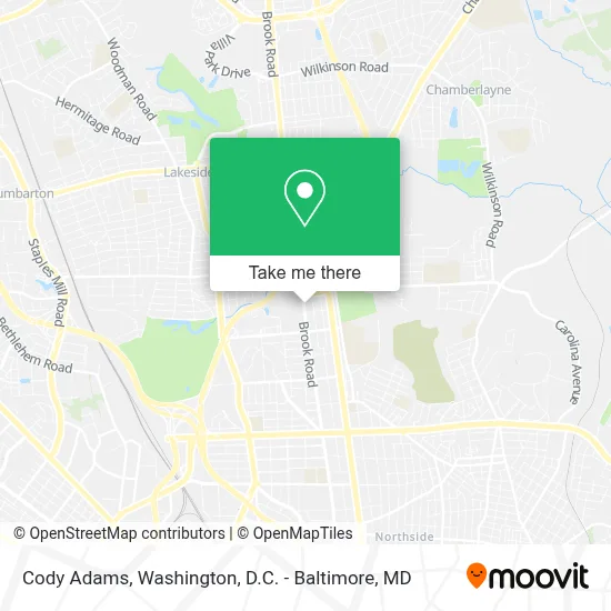 Cody Adams map