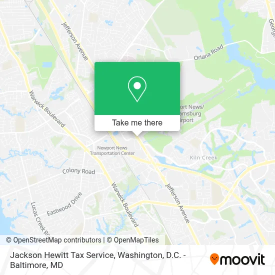 Jackson Hewitt Tax Service map
