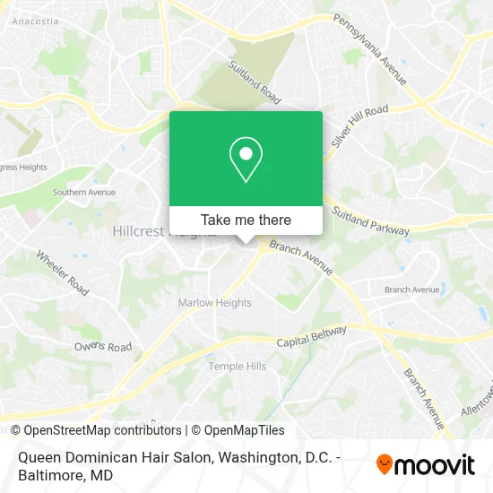 Queen Dominican Hair Salon map