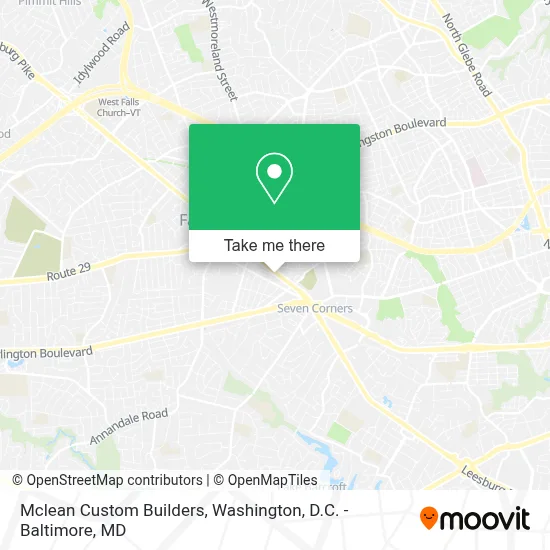 Mclean Custom Builders map
