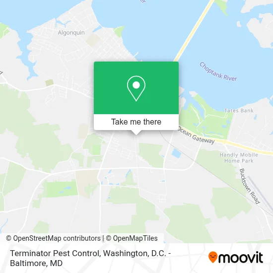Terminator Pest Control map