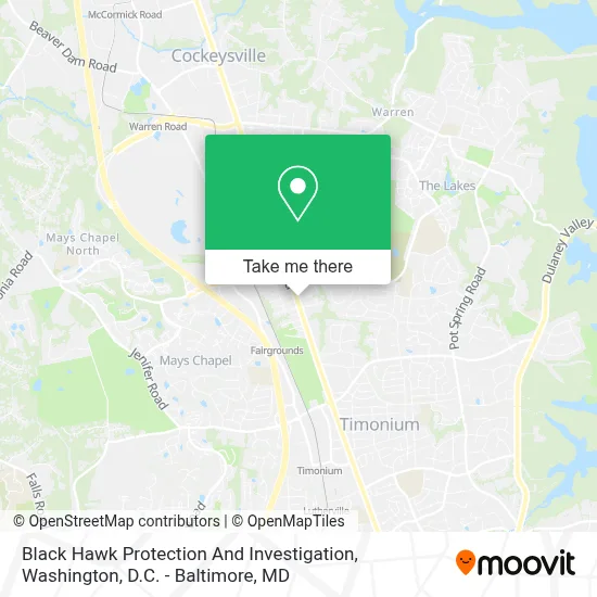 Black Hawk Protection And Investigation map
