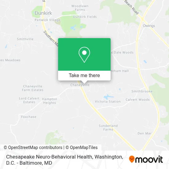 Chesapeake Neuro-Behavioral Health map