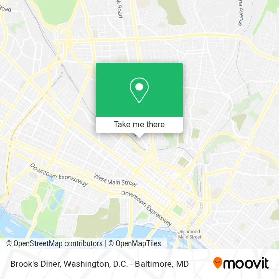 Brook's Diner map