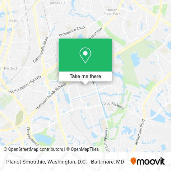 Planet Smoothie map