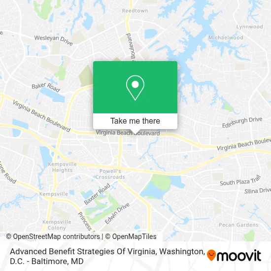 Advanced Benefit Strategies Of Virginia map