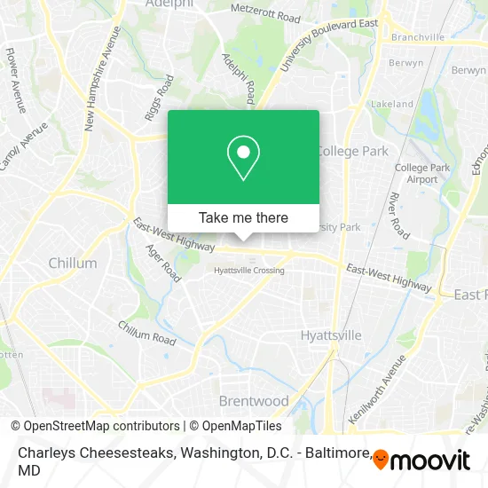 Charleys Cheesesteaks map