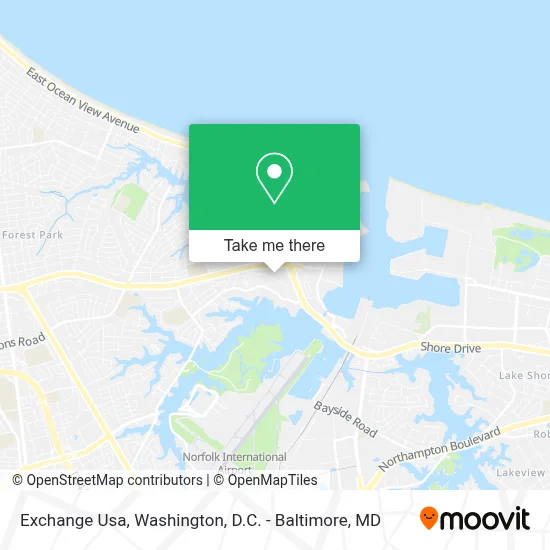 Exchange Usa map
