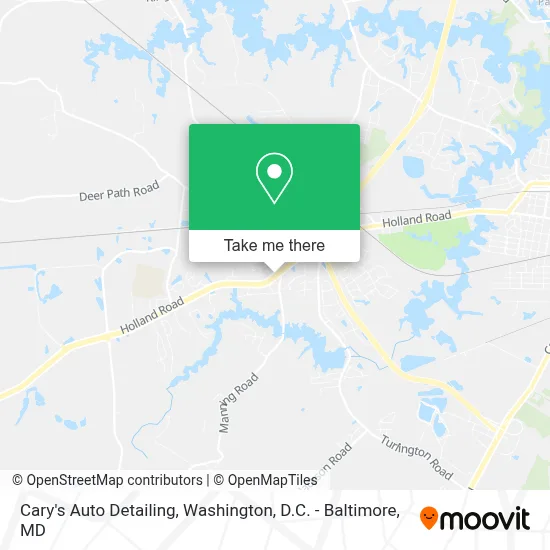 Cary's Auto Detailing map