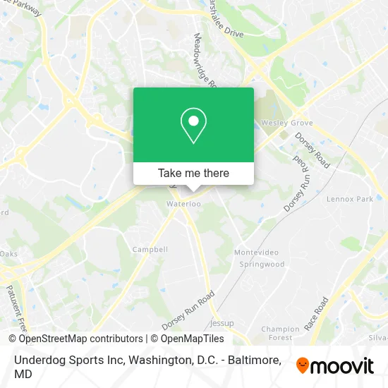 Underdog Sports Inc map