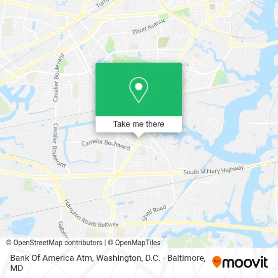 Bank Of America Atm map