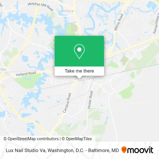 Lux Nail Studio Va map