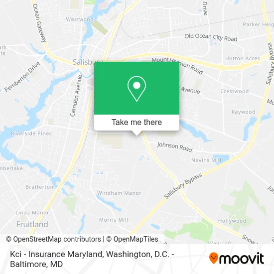 Kci - Insurance Maryland map