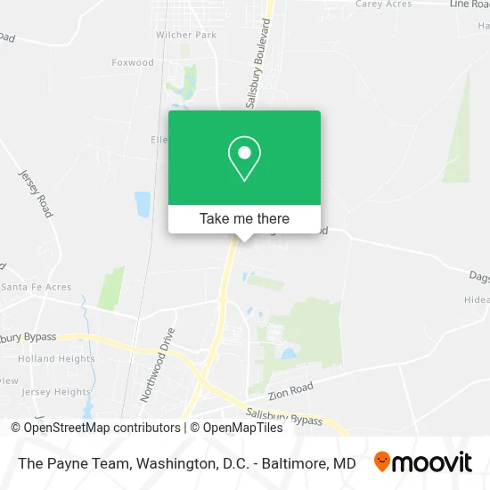 The Payne Team map