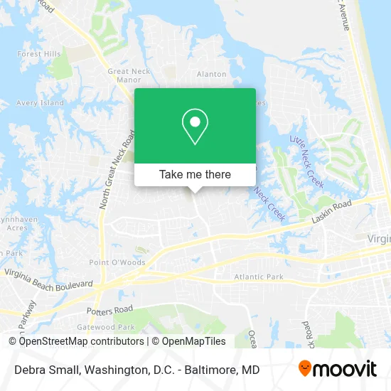 Debra Small map