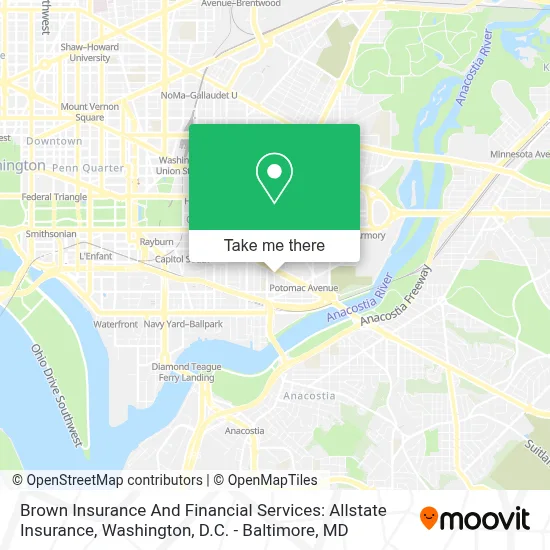 Brown Insurance And Financial Services: Allstate Insurance map