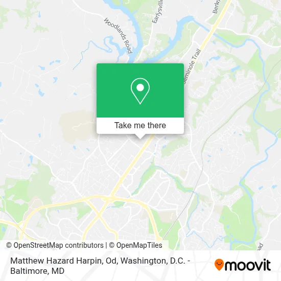 Matthew Hazard Harpin, Od map