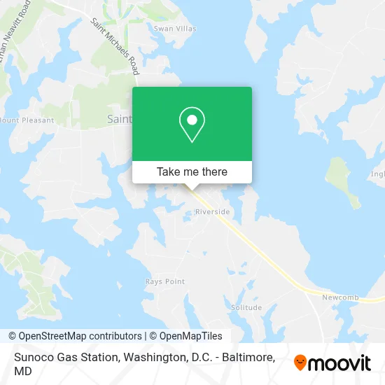 Sunoco Gas Station map