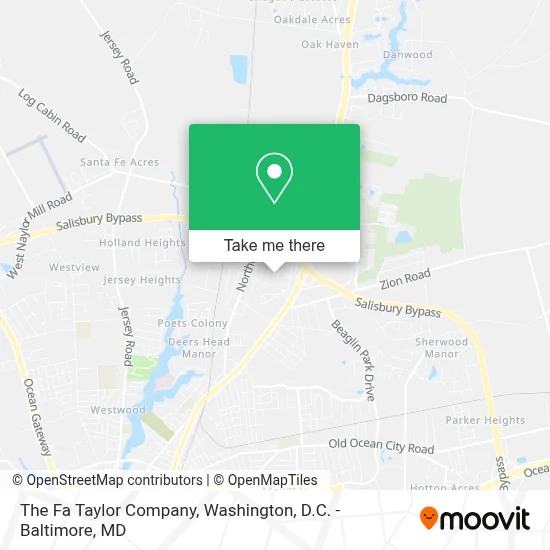 The Fa Taylor Company map