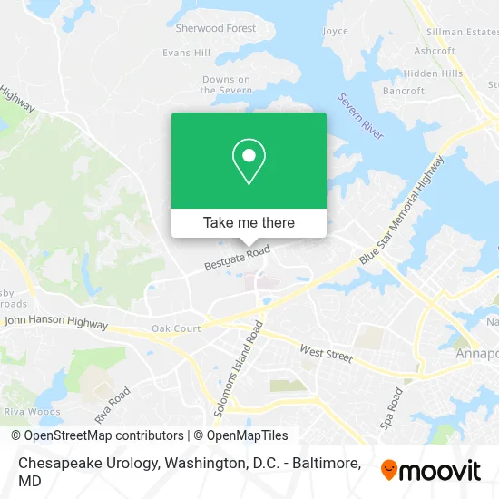 Chesapeake Urology map