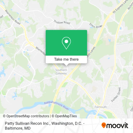 Patty Sullivan Recon Inc. map