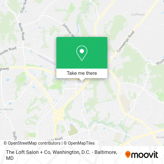 The Loft Salon + Co map