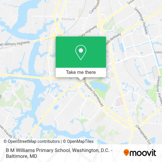 B M Williams Primary School map
