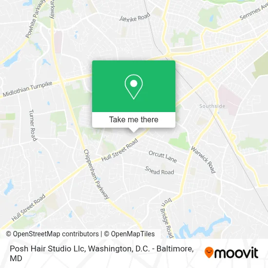 Posh Hair Studio Llc map