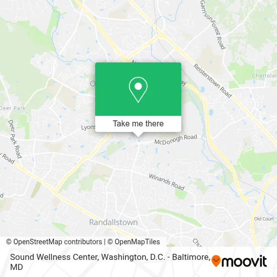 Sound Wellness Center map