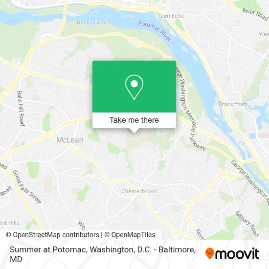 Summer at Potomac map