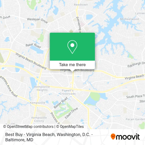 Best Buy - Virginia Beach map