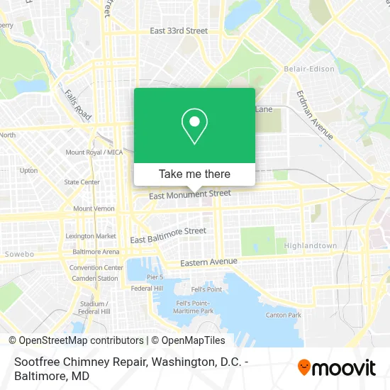 Sootfree Chimney Repair map