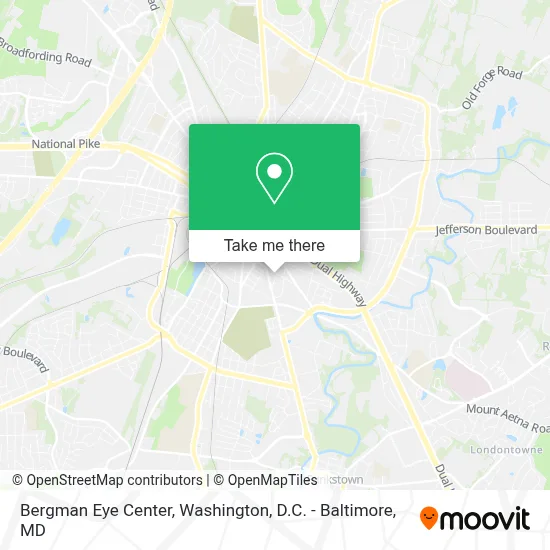 Bergman Eye Center map