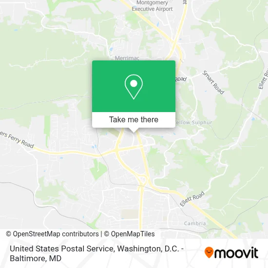 United States Postal Service map