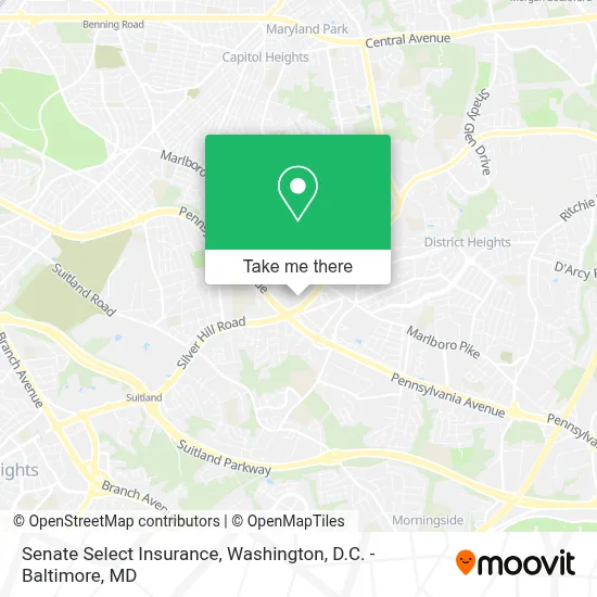 Senate Select Insurance map