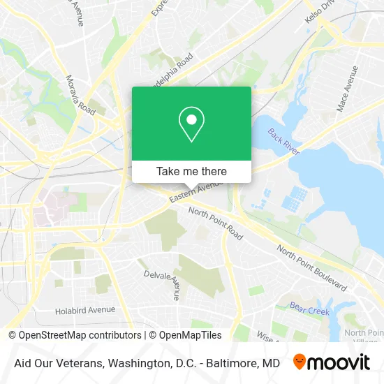 Aid Our Veterans map