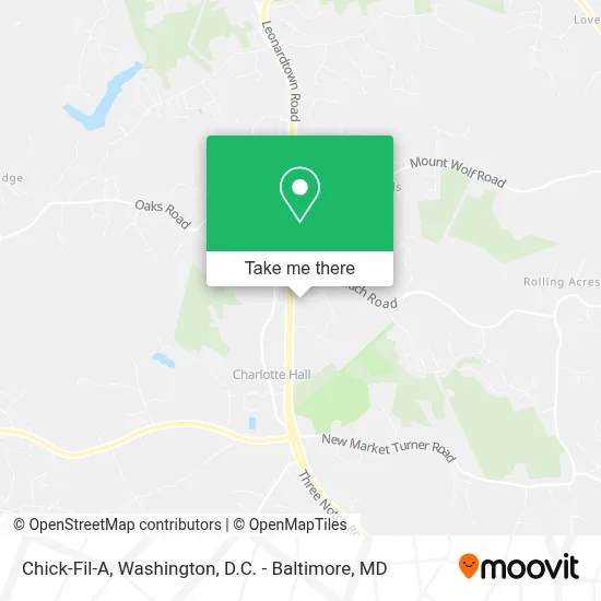Chick-Fil-A map
