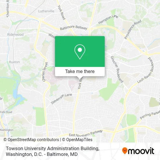 Towson University Administration Building map