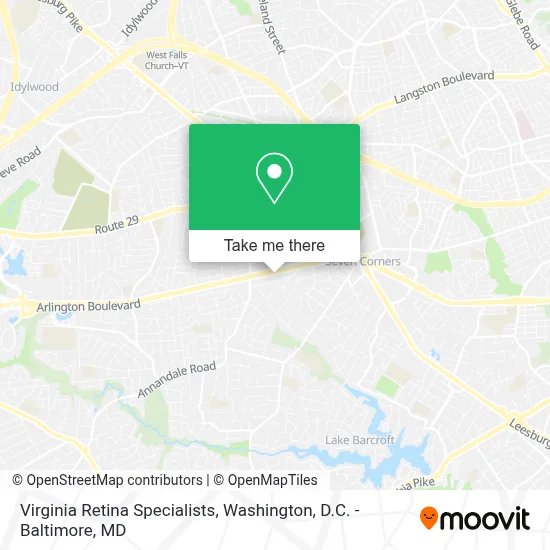 Virginia Retina Specialists map