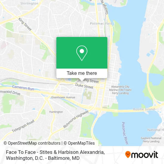 Face To Face - Stites & Harbison Alexandria map