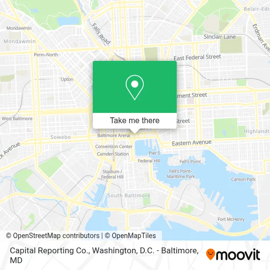Capital Reporting Co. map
